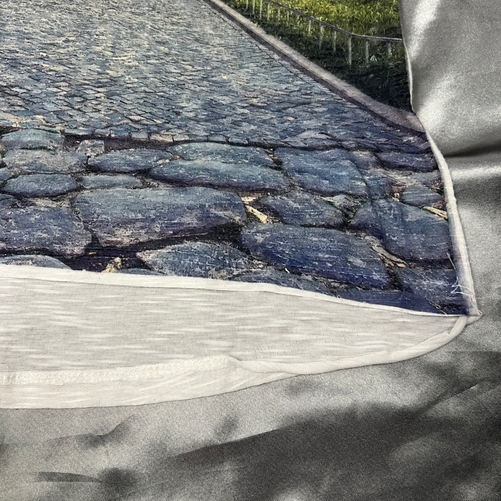 Made in Italy Rome Colosseum Cherry Blossom Graphic Cap Sleeve Tee White Medium - Picture 10 of 12